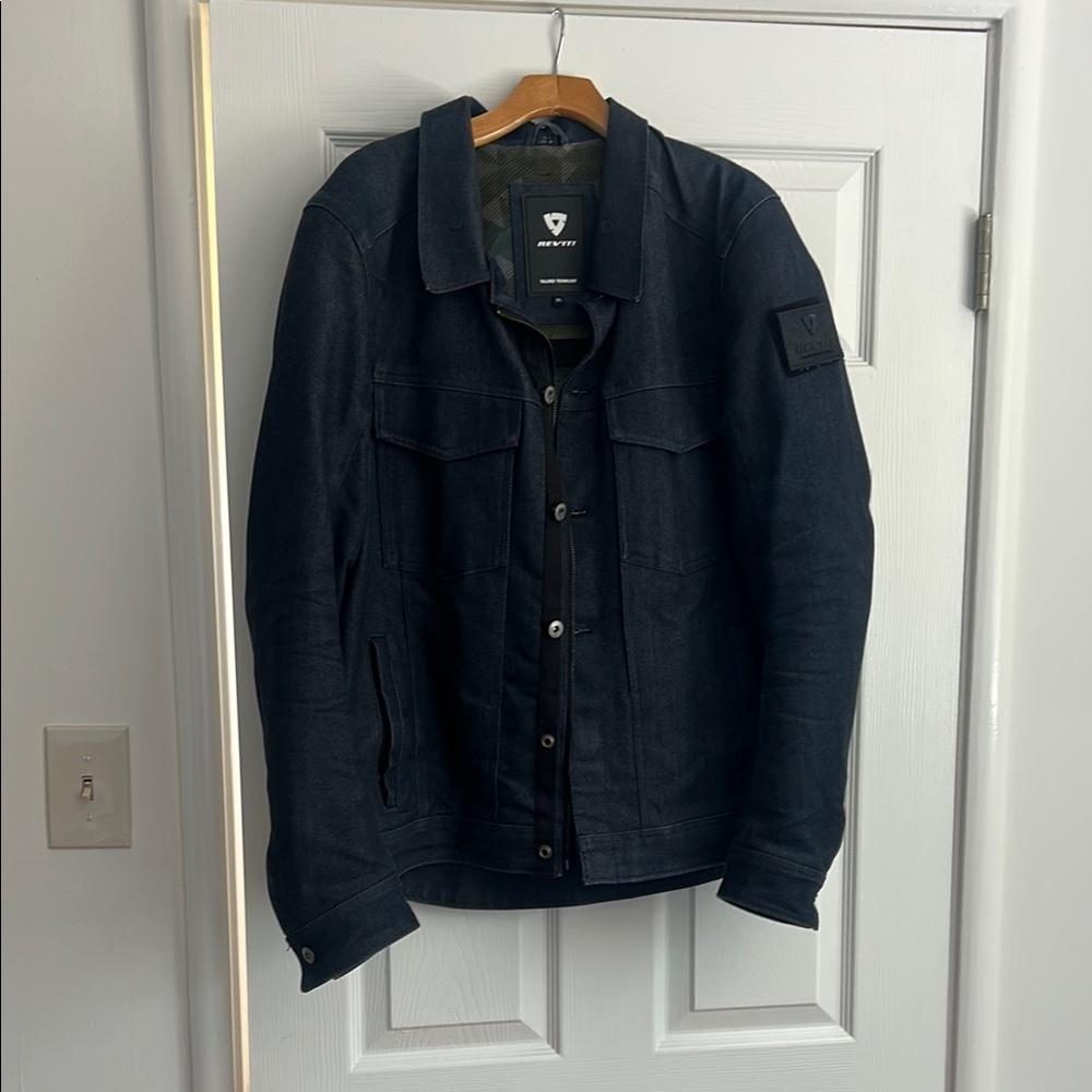 Men’s denim motorcycle jacket